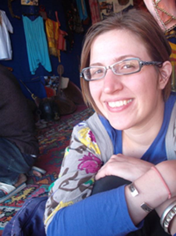 Dena studied  graphic design and sculpture in University.  In 2008, Dena received a Bachelor of Fine Art with an emphasis in Sculpture from Fort Hays State University. Two months after she received her degree she left to serve in Peace Corps Morocco in the Small Business Development sector, where she worked at a Handicap Association in Tinghir, Morocco. The association helped train the students in a number of different handicrafts which were then sold though there show room, craft fairs, and other festivals. While working with the Handicap Association Dena learned tamazight the indigenous people of Morocco&rsquo;s language and explore the many different customs and regions of Morocco. She is interested in educating and sharing with others about the realities of Morocco and the Muslim world. Having lived in Morocco for two years, working with the people and becoming intimately aware of its people, has given Dena priceless insight and personal knowledge of the numerous cultural differences and similarities. In her free time, she enjoys finding new challenges, learning women&rsquo;s handicrafts in Morocco, and making books.